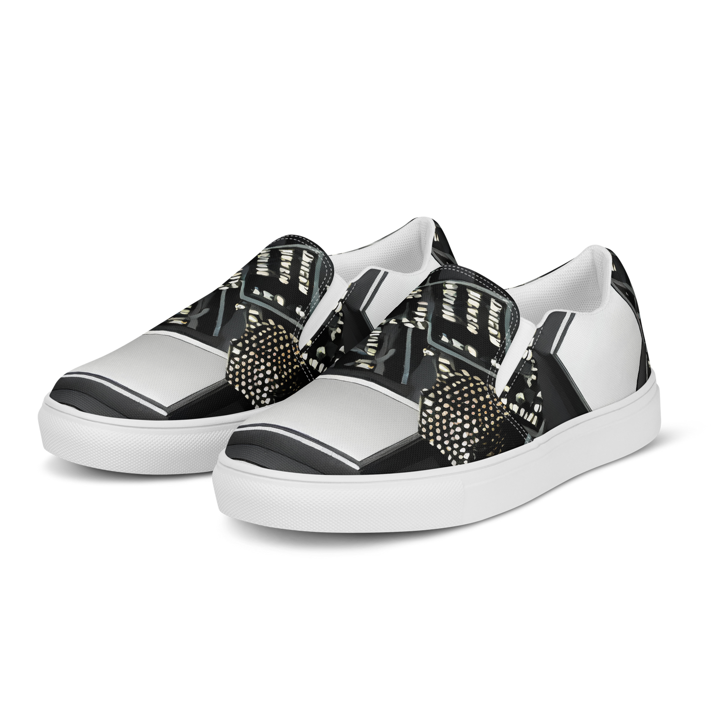 Women's Slip-On Canvas Shoes - Electro Essence