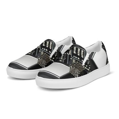 Women's Slip-On Canvas Shoes - Electro Essence