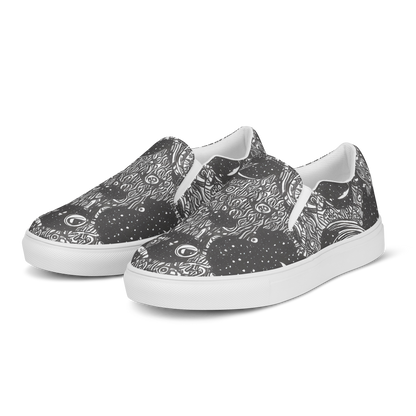 Women's Slip-On Canvas Shoes - Shadow Reverie