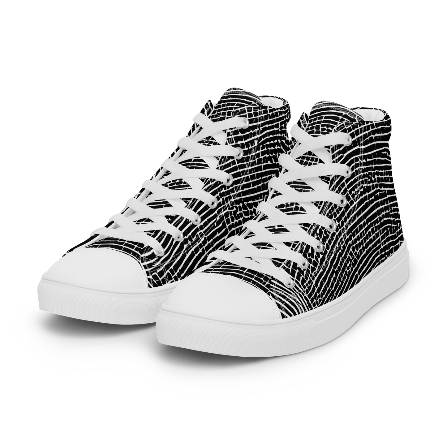 Men's High Top Canvas Shoes - Zenith Stripes