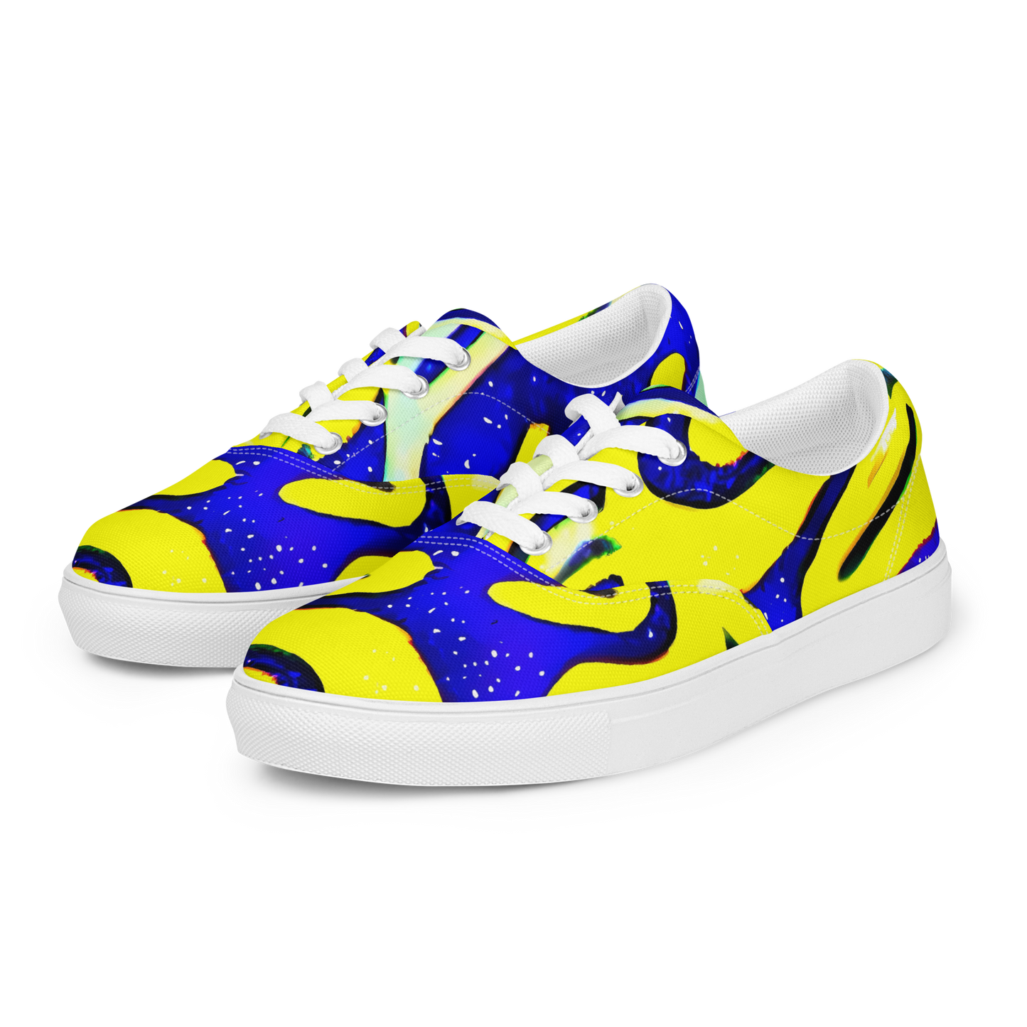 Women's Lace-Up Canvas Shoes - Electric Horizon