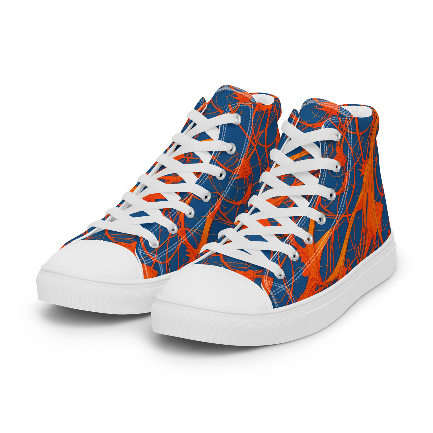 Men's High Top Canvas Shoes - Nautical Ember