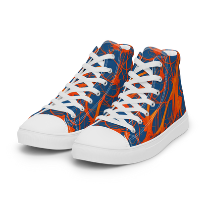 Men's High Top Canvas Shoes - Nautical Ember