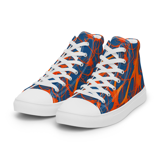 Men's High Top Canvas Shoes - Nautical Ember