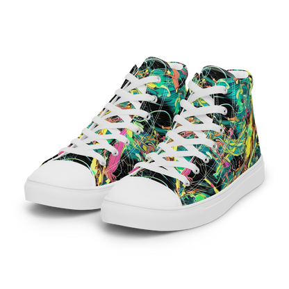 Men's High Top Canvas Shoes - Cyborg Whirl