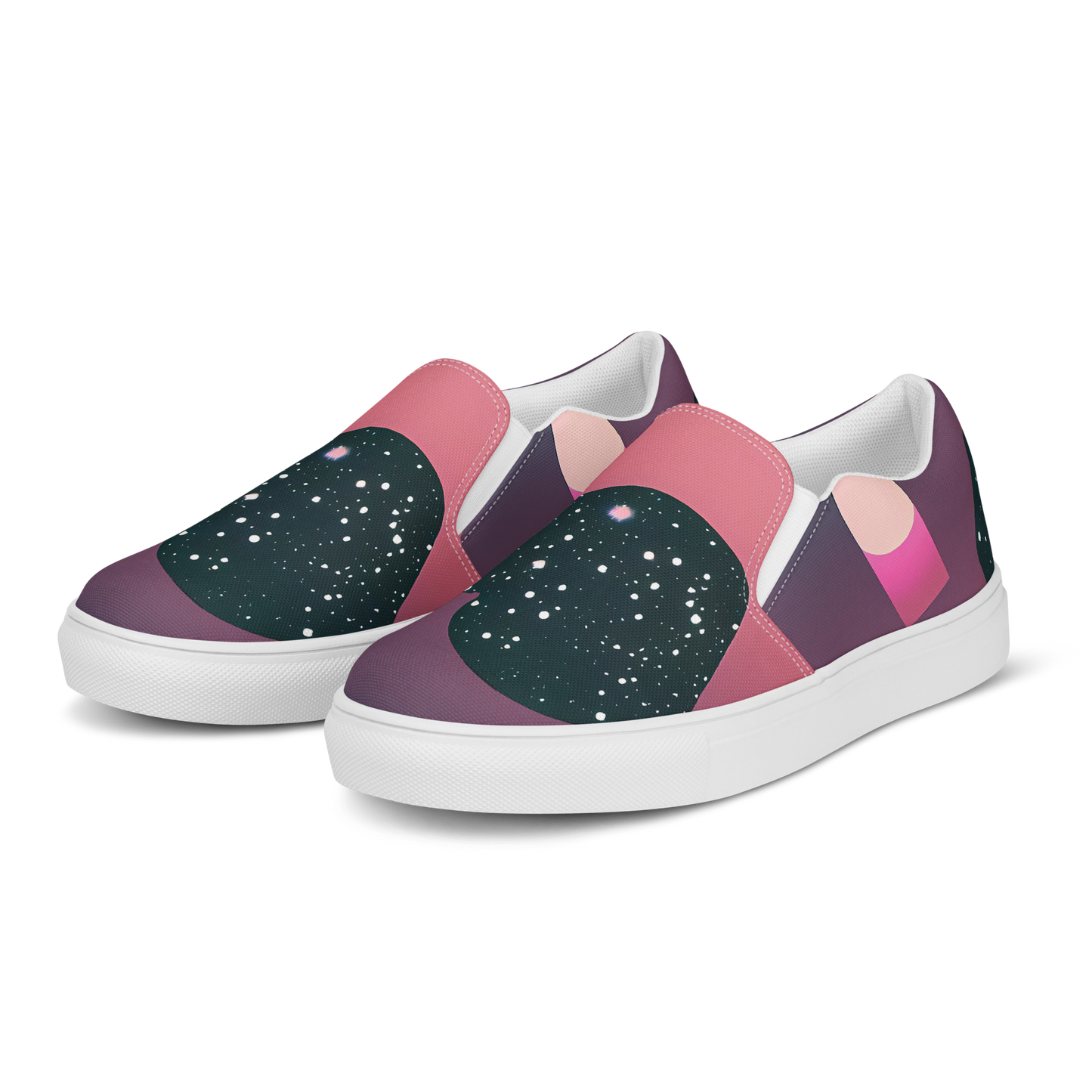 Men's Slip-On Canvas Shoes - Dreamscape Horizon