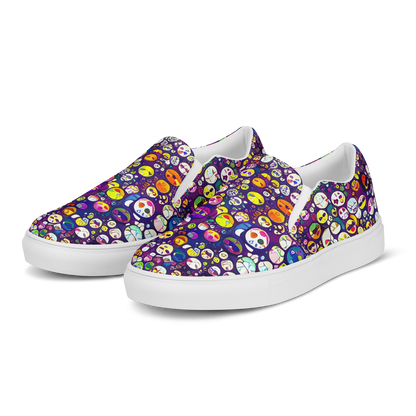 Men's Slip-On Canvas Shoes - Mosaic Moods