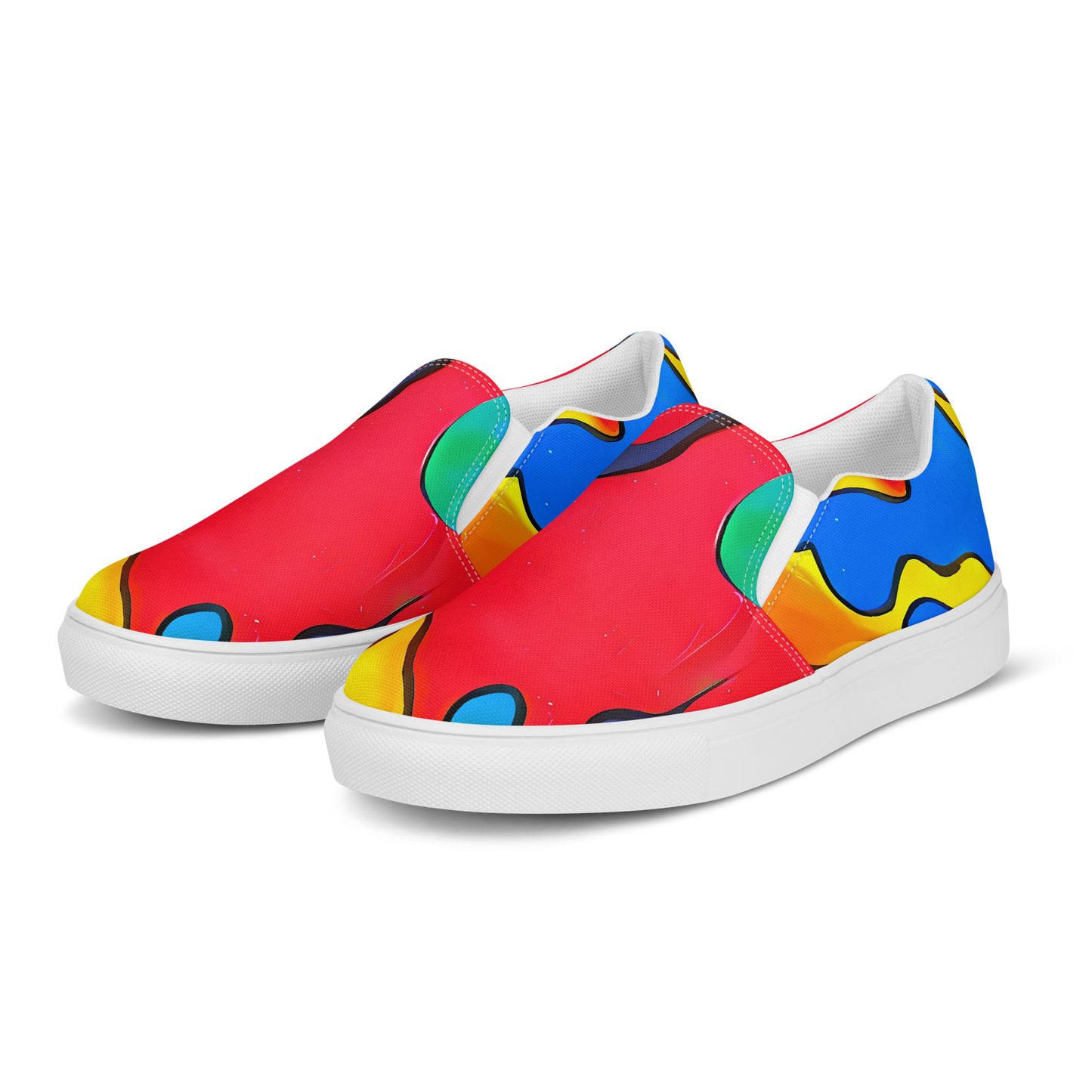 Women's Slip-On Canvas Shoes - Splash of Joy