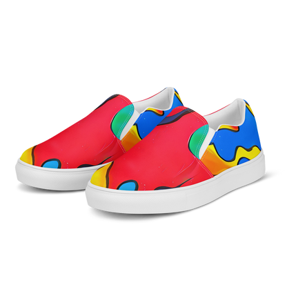 Women's Slip-On Canvas Shoes - Splash of Joy