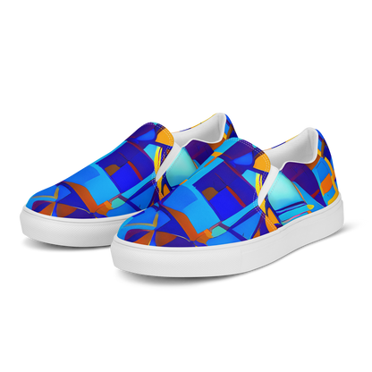 Men's Slip-On Canvas Shoes - Radiant Labyrinth