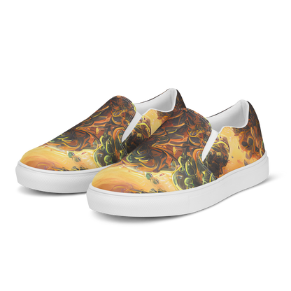 Men's Slip-On Canvas Shoes - Volcanic Cascade