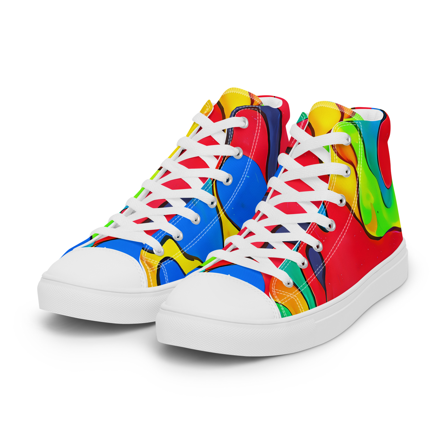 Women's High Top Canvas Shoes - Splash of Joy