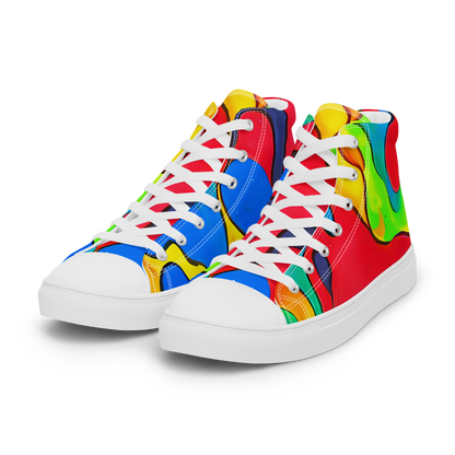 Women's High Top Canvas Shoes - Splash of Joy