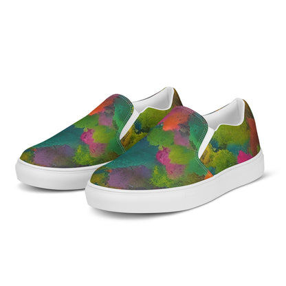 Women's Slip-On Canvas Shoes - Autumn Kaleidoscope