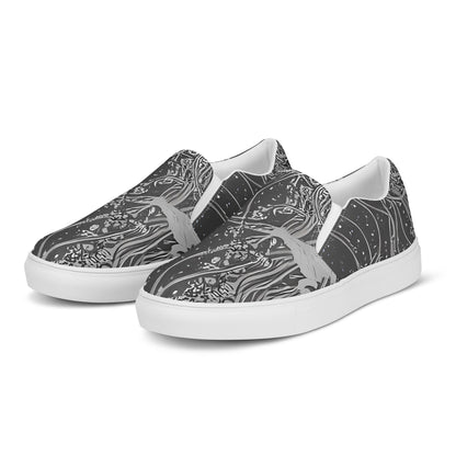 Women's Slip-On Canvas Shoes - Nebula Wanderers