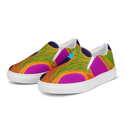 Men's Slip-On Canvas Shoes - Galactic Harmony