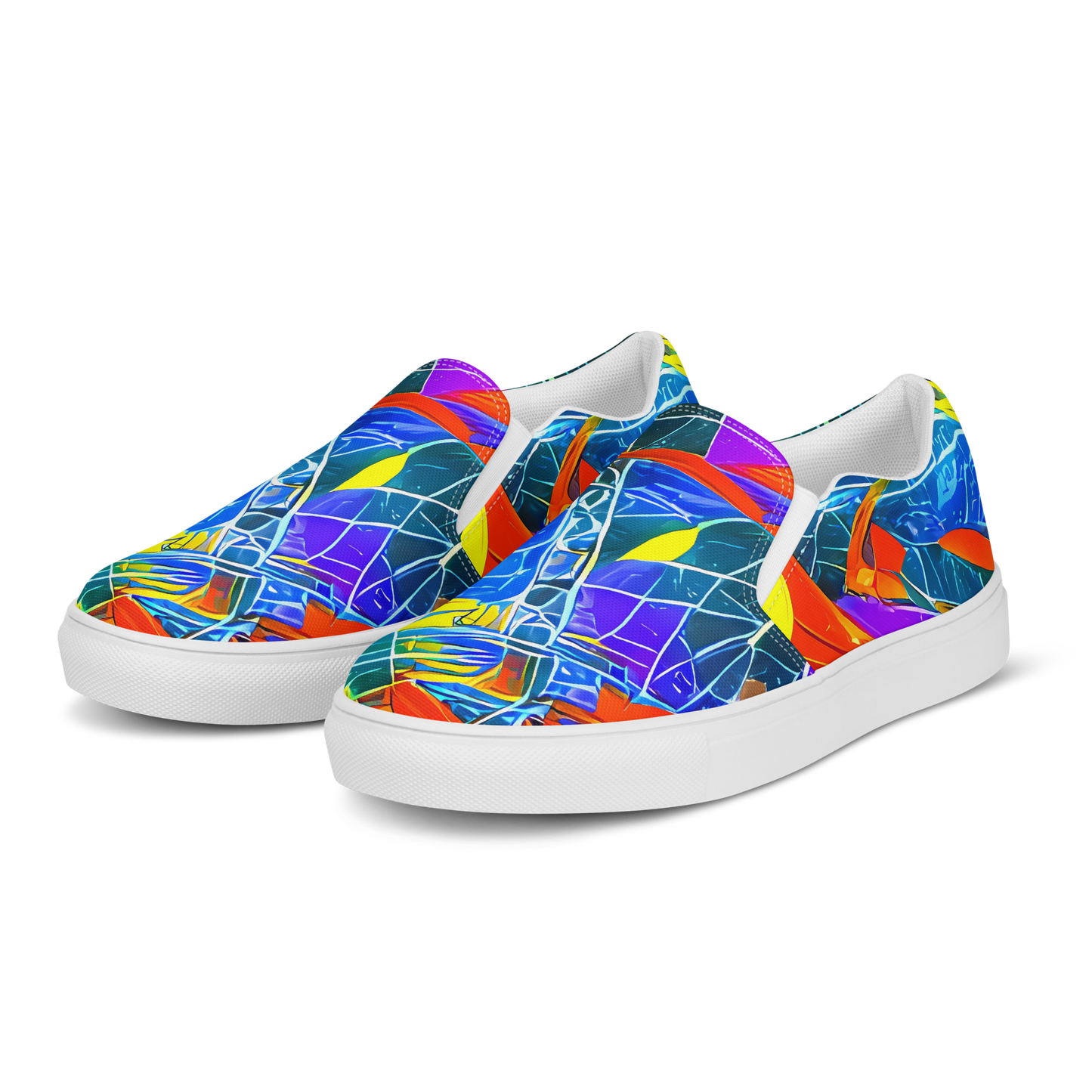 Women's Slip-On Canvas Shoes - Arkhipov Waves