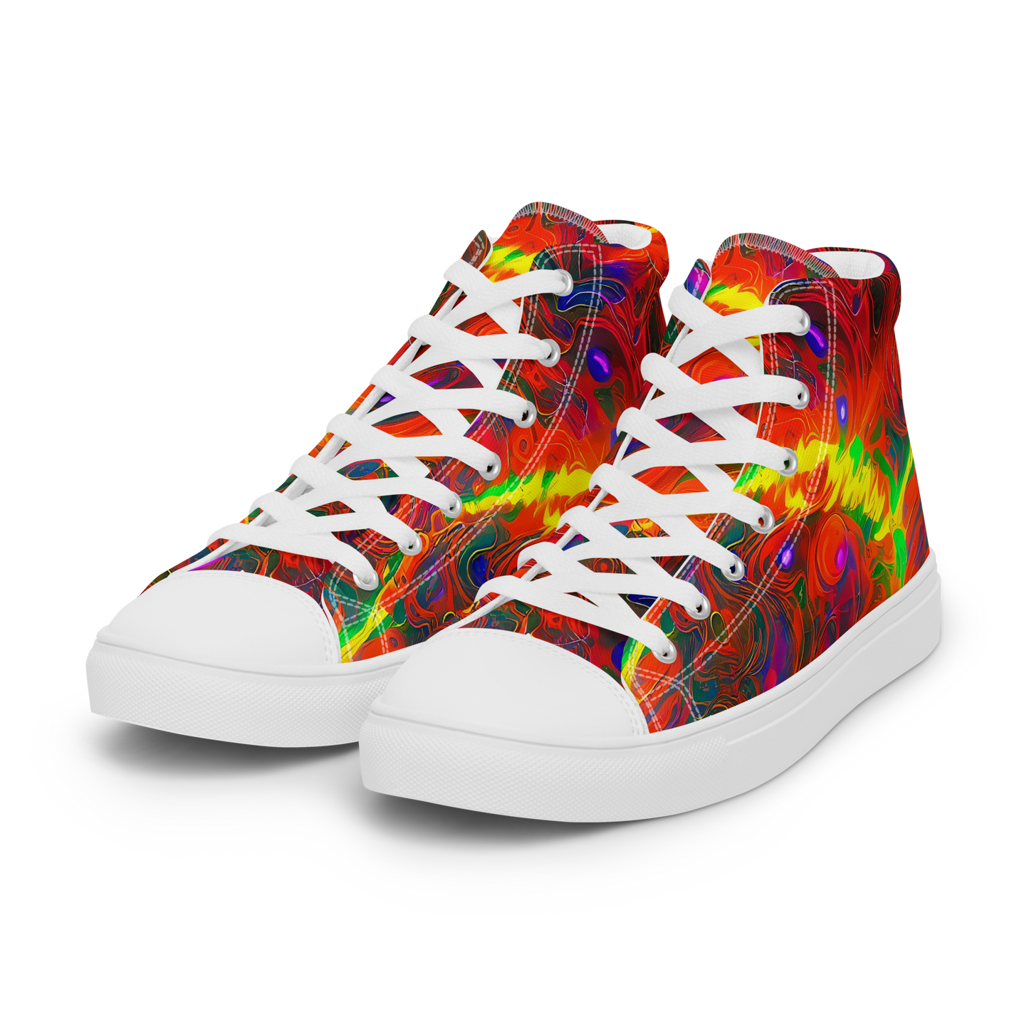 Women's High Top Canvas Shoes - Blampied Blaze