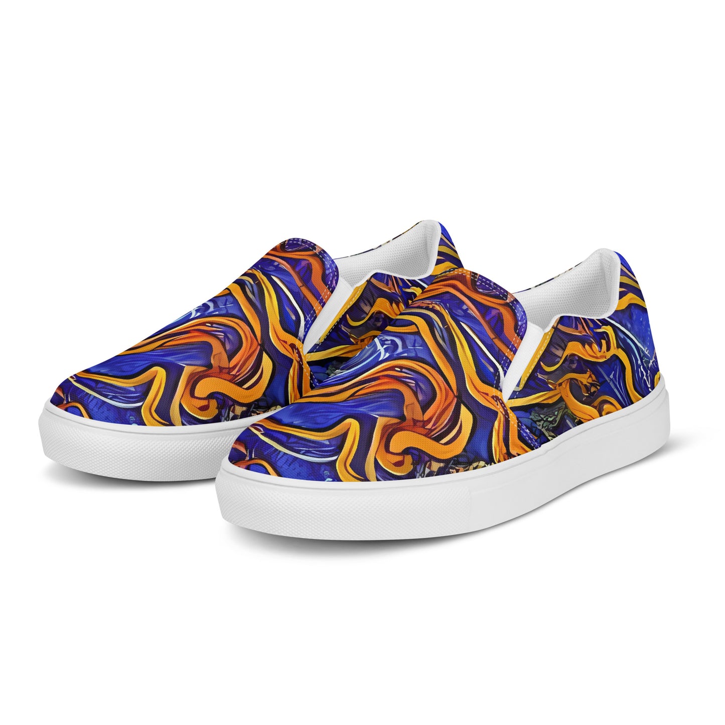 Women's Slip-On Canvas Shoes - Mantegna Swirl