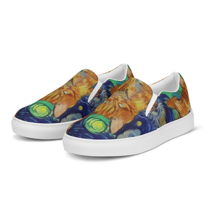 Women's Slip-On Canvas Shoes - Celestial Claws