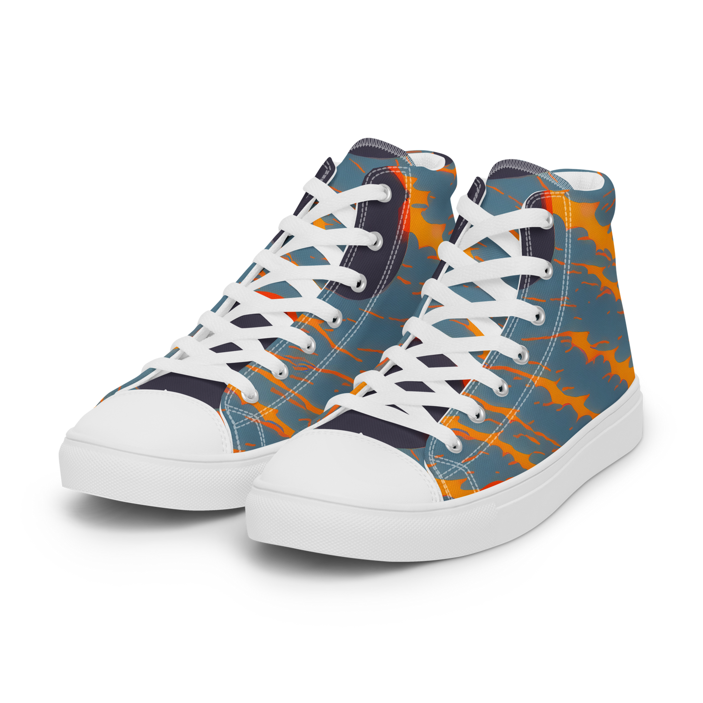 Women's High Top Canvas Shoes - Flames of Gravity