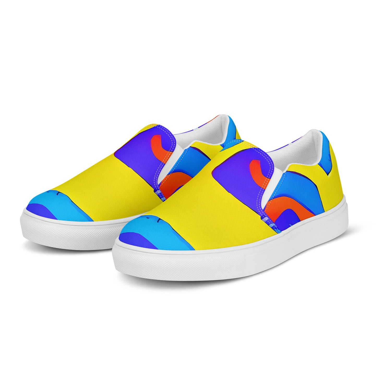 Men's Slip-On Canvas Shoes - Elmyr's Enigma