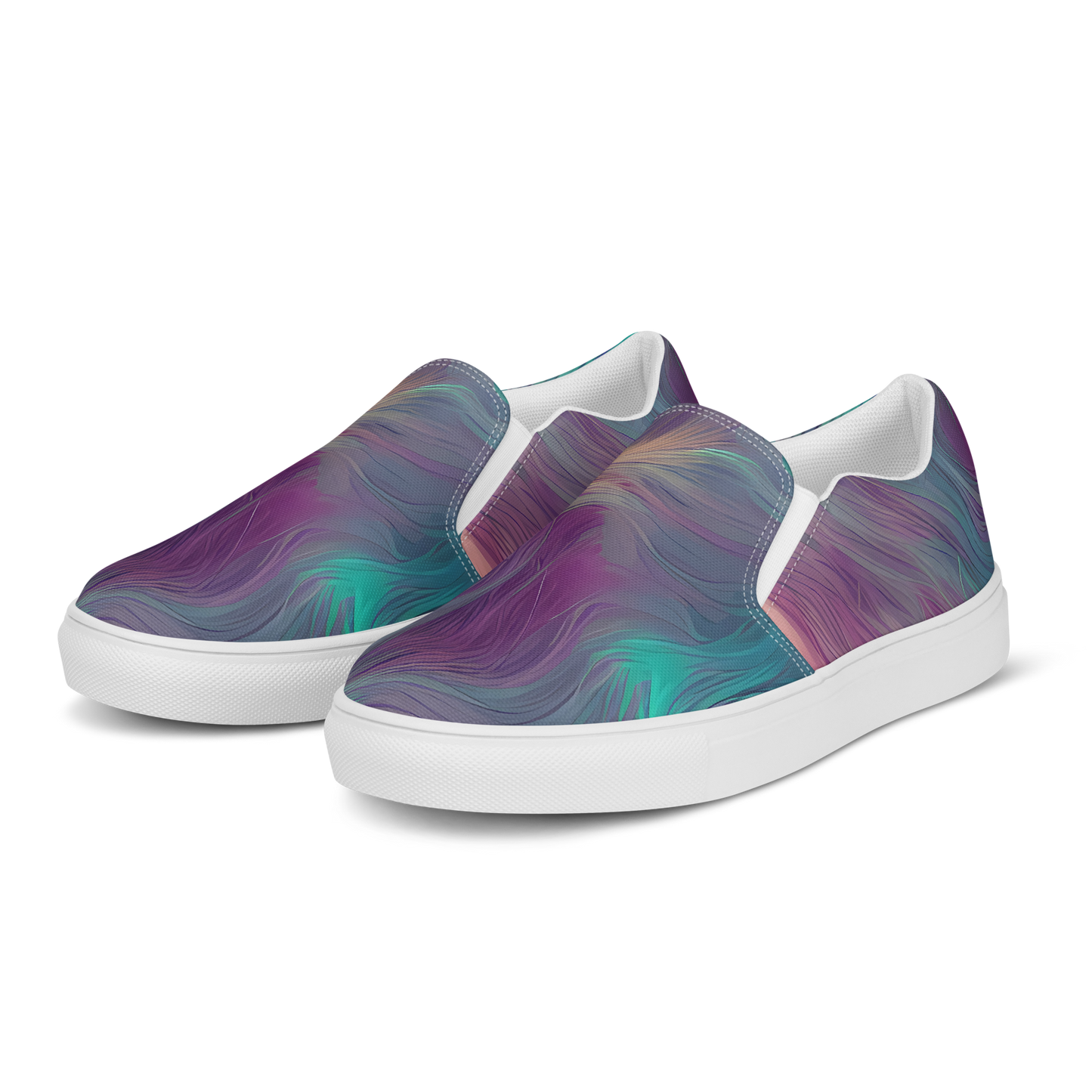 Women's Slip-On Canvas Shoes - Surreal Tresses