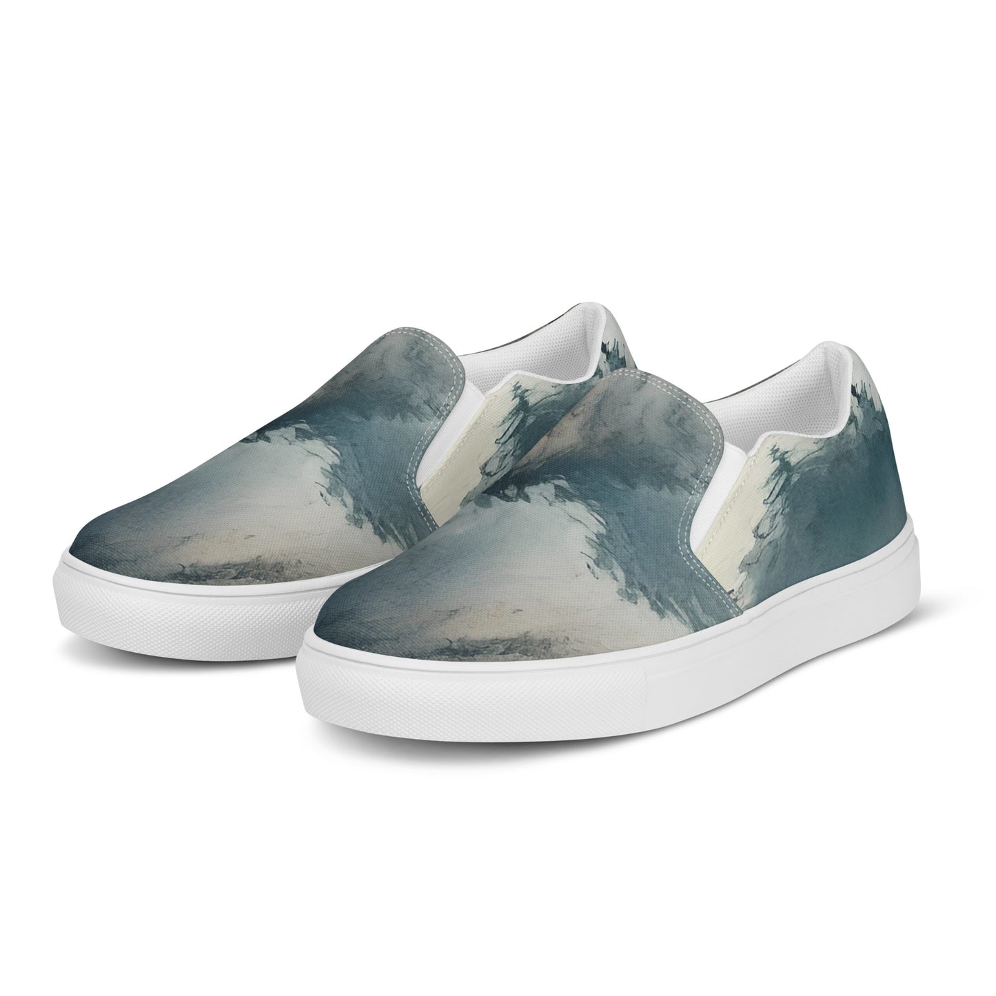 Women's Slip-On Canvas Shoes - Misty Peaks