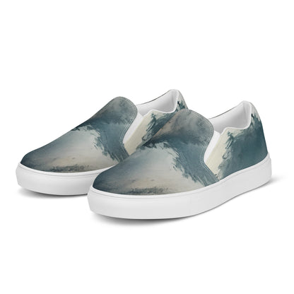 Women's Slip-On Canvas Shoes - Misty Peaks