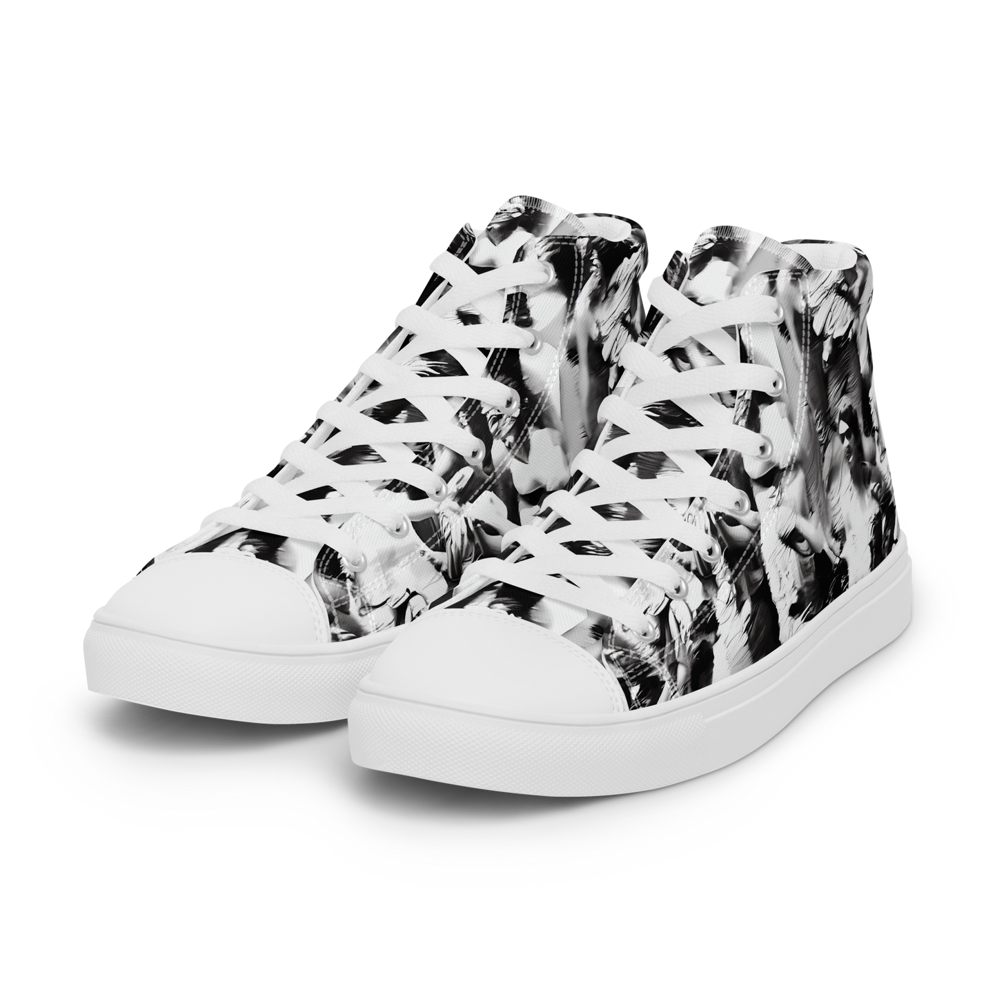 Women's High Top Canvas Shoes - Timeless Echoes