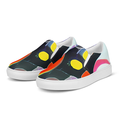 Men's Slip-On Canvas Shoes - Galactic Gala