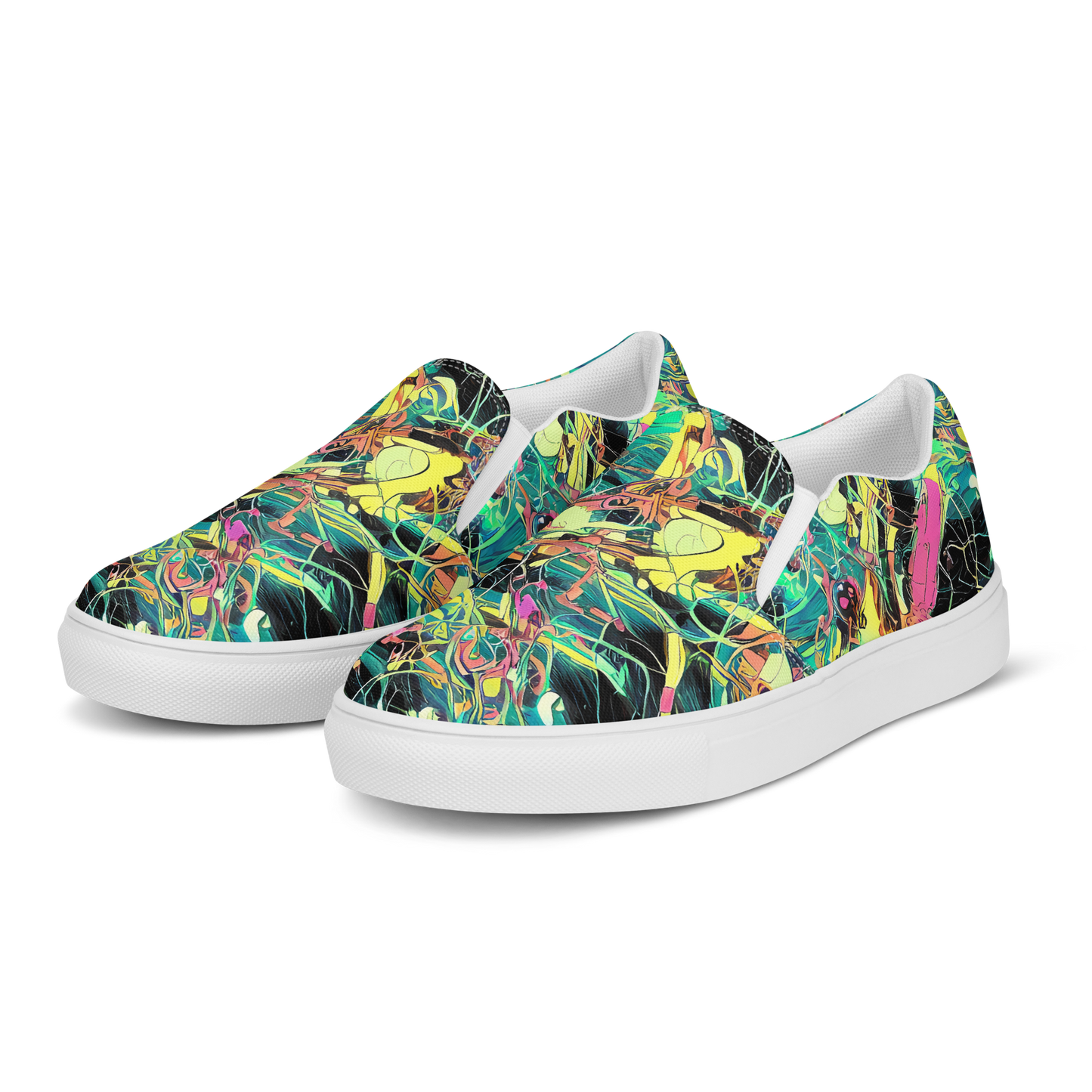 Women's Slip-On Canvas Shoes - Cyborg Whirl