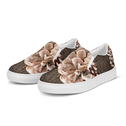 Men's Slip-On Canvas Shoes - Pine Cone Reverie