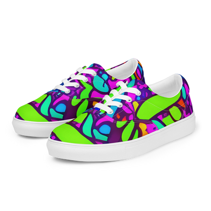Women's Lace-Up Canvas Shoes - Funky Vortex