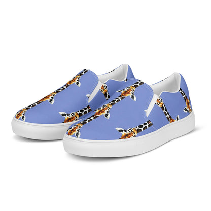 Women's Slip-On Canvas Shoes - Giraffe Glow