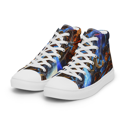 Men's High Top Canvas Shoes - Pimenov's Cosmos