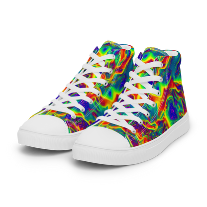 Women's High Top Canvas Shoes - Nebula Symphony