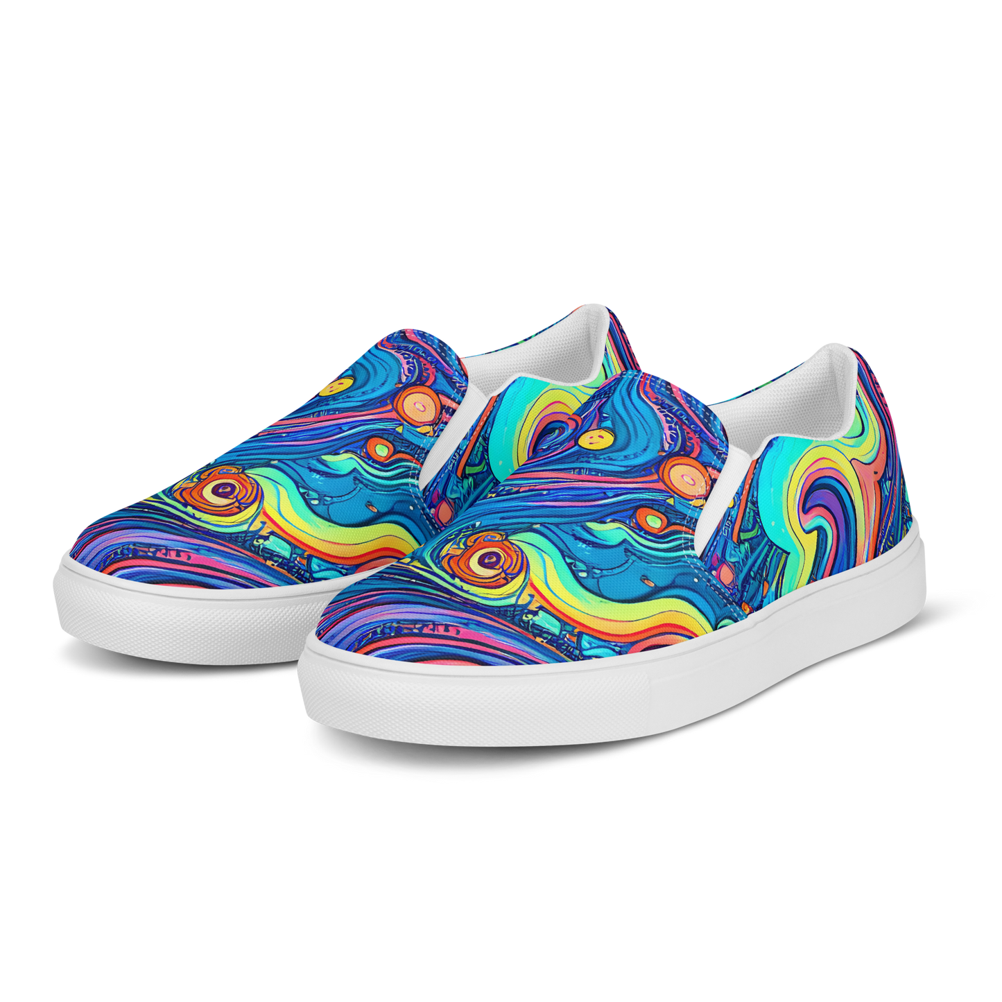 Women's Slip-On Canvas Shoes - Echoes of Vortex