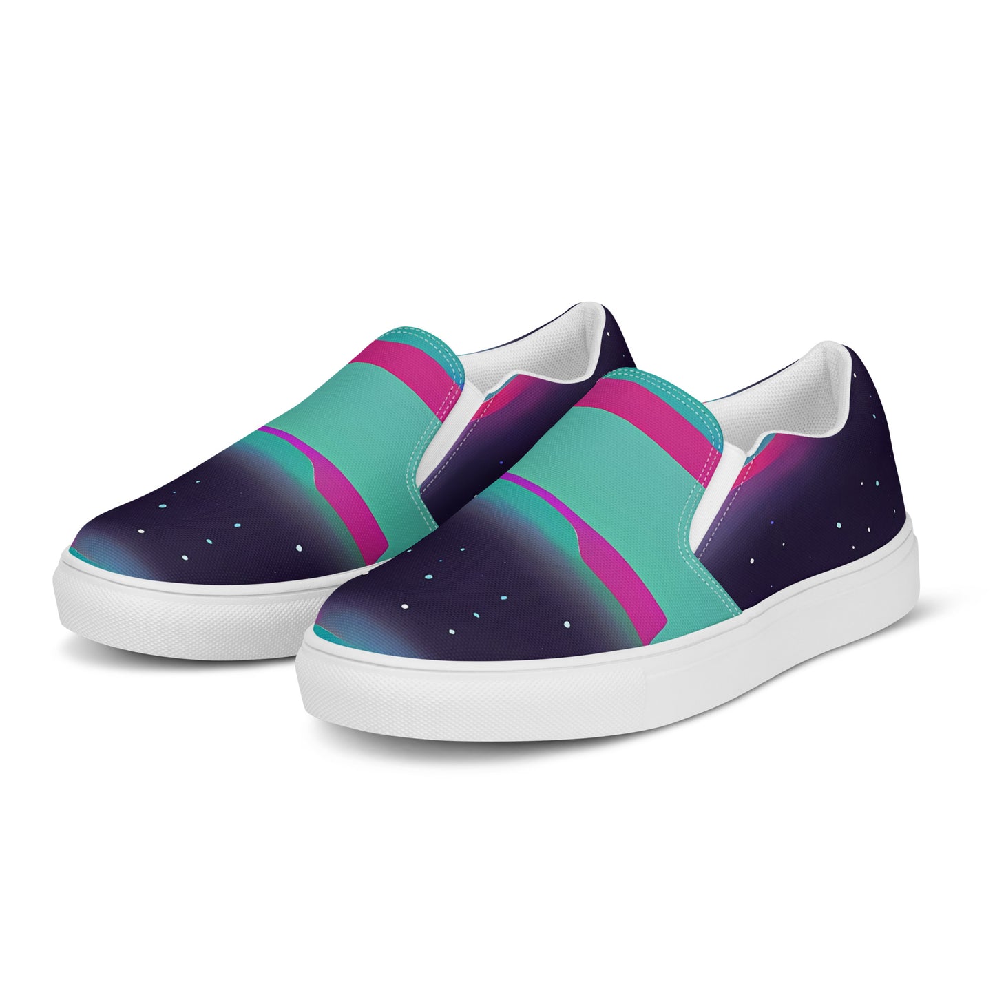 Women's Slip-On Canvas Shoes - Astro Pop