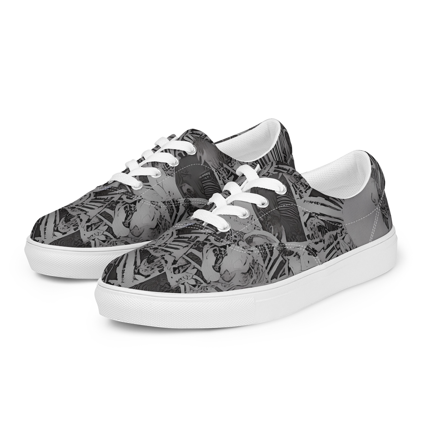 Men's Lace-Up Canvas Shoes - Dusk Enigma