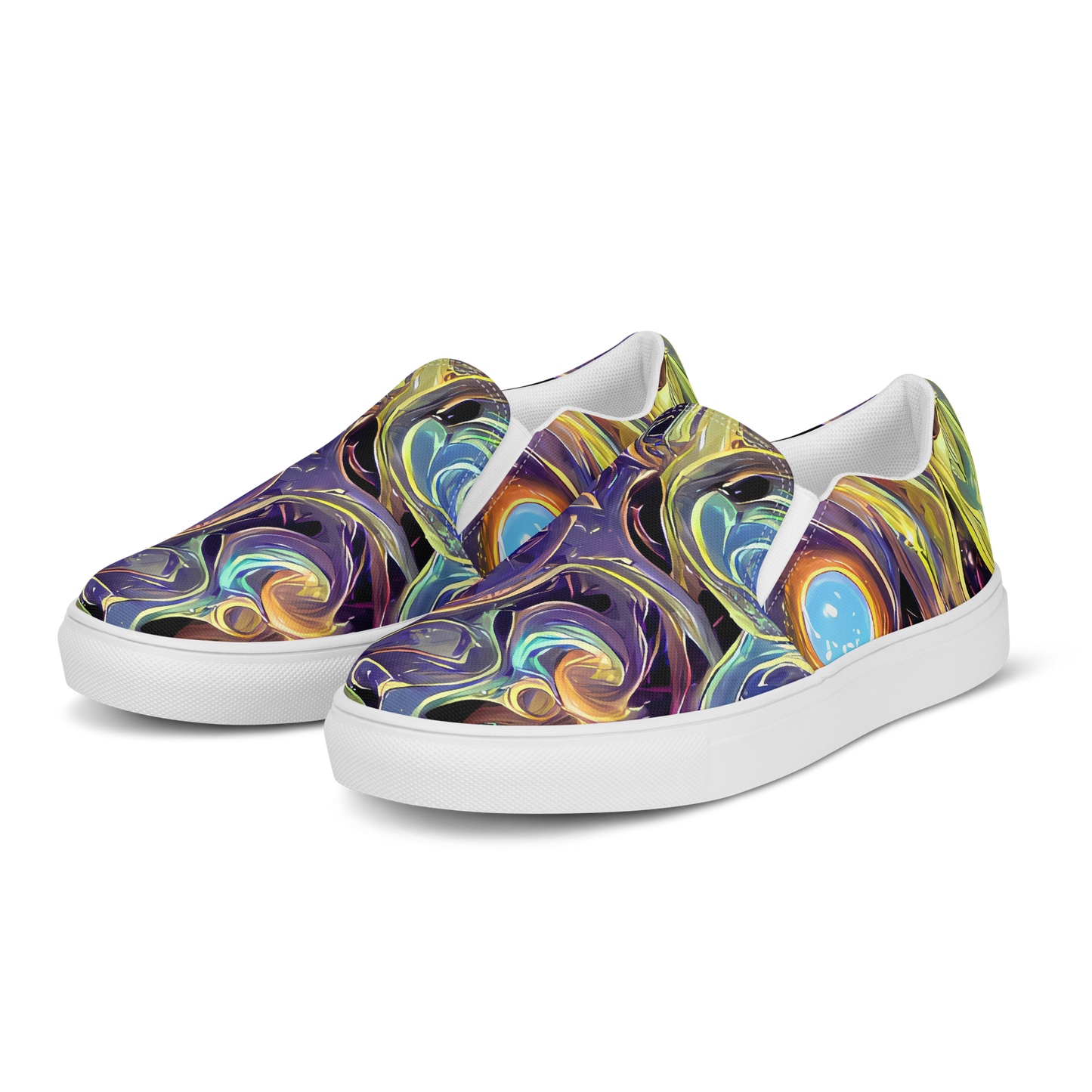 Women's Slip-On Canvas Shoes - Lebacq Swirl