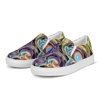 Women's Slip-On Canvas Shoes - Lebacq Swirl