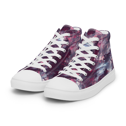 Women's High Top Canvas Shoes - Twilight Fortresses