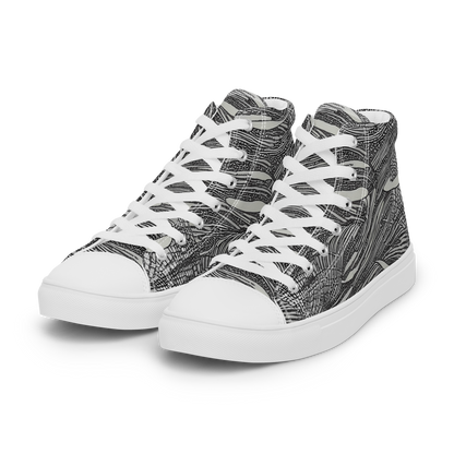 Women's High Top Canvas Shoes - Sable Currents