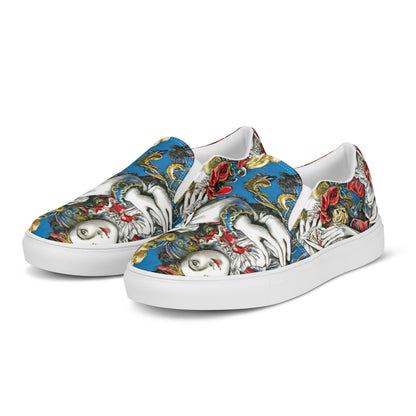 Men's Slip-On Canvas Shoes - Masquerade Echoes