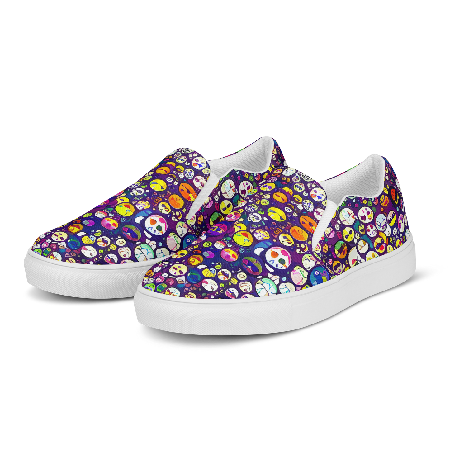 Women's Slip-On Canvas Shoes - Mosaic Moods