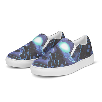 Women's Slip-On Canvas Shoes - Galactic Circuit