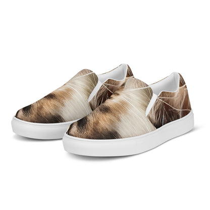 Women's Slip-On Canvas Shoes - Feline Reverie