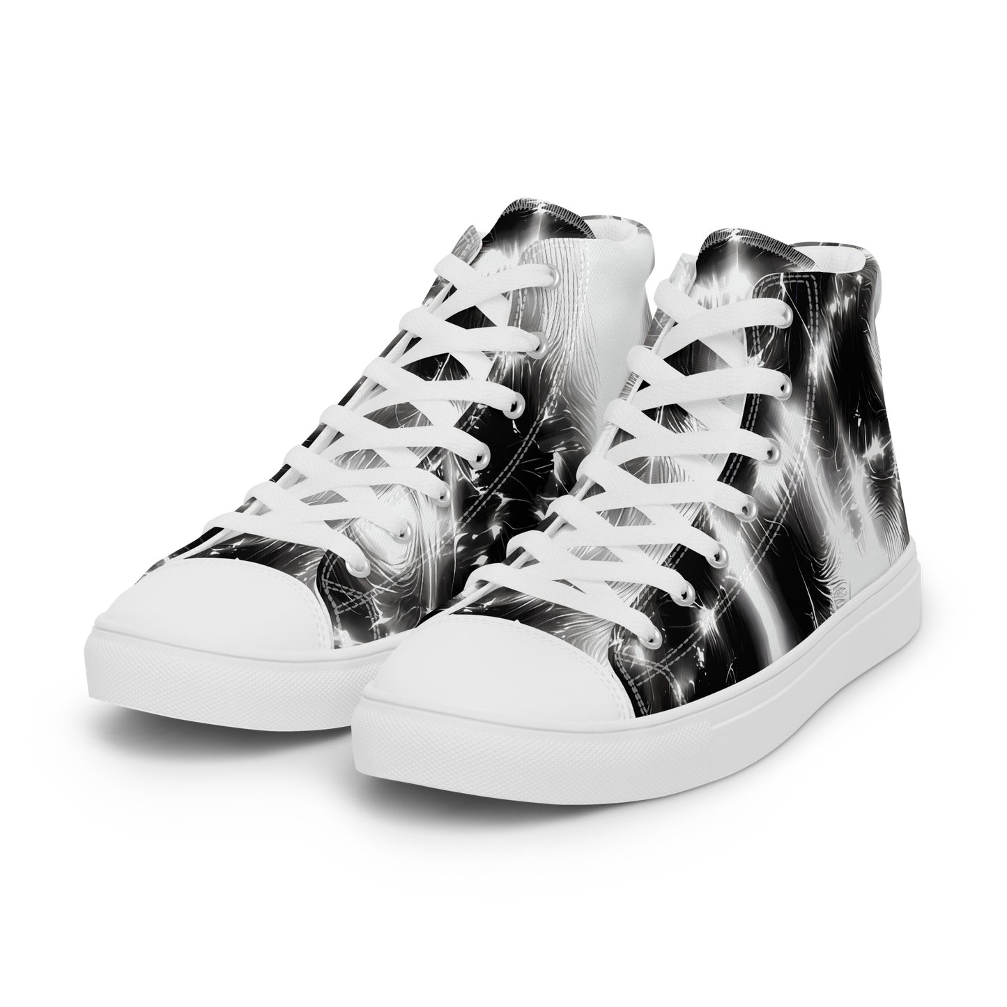 Women's High Top Canvas Shoes - Electric Nightfall