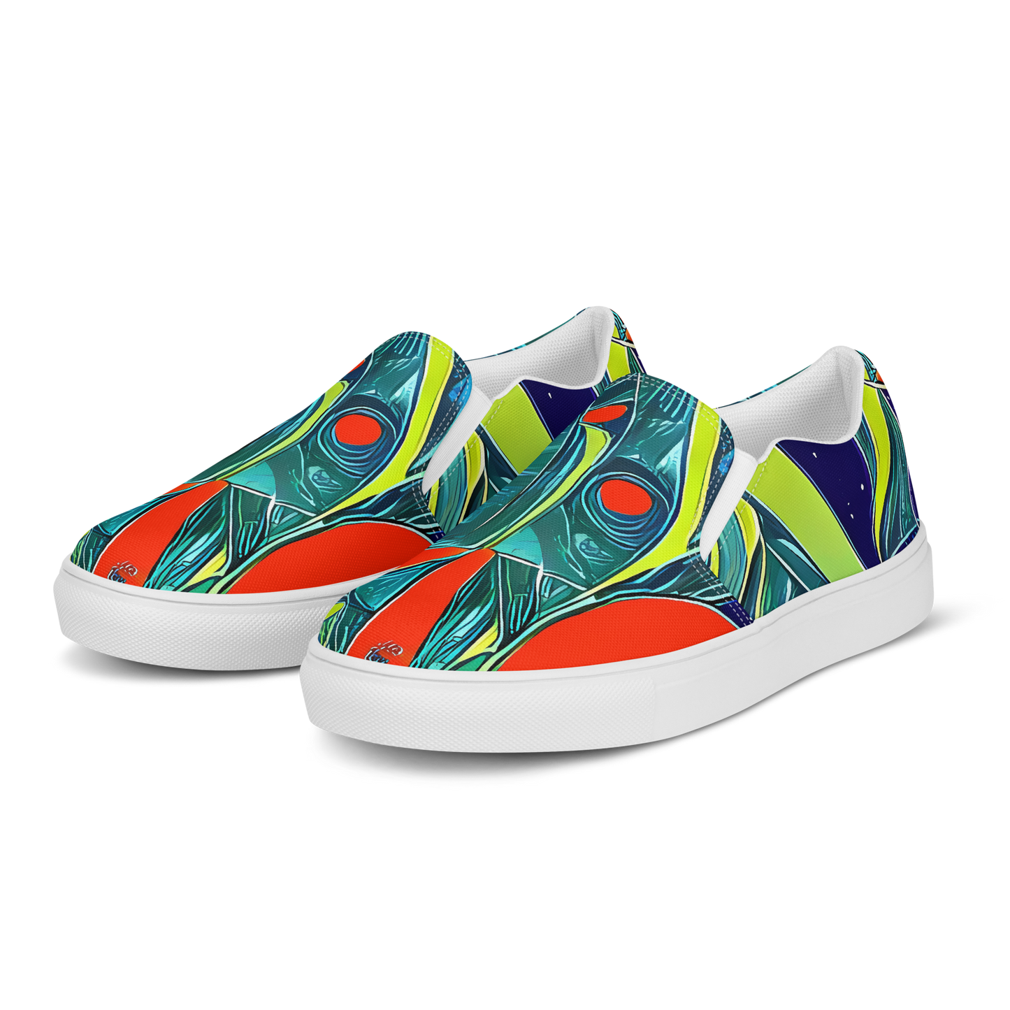Women's Slip-On Canvas Shoes - Harmonic Mirage